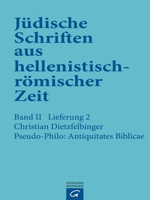 cover image of Pseudo-Philo